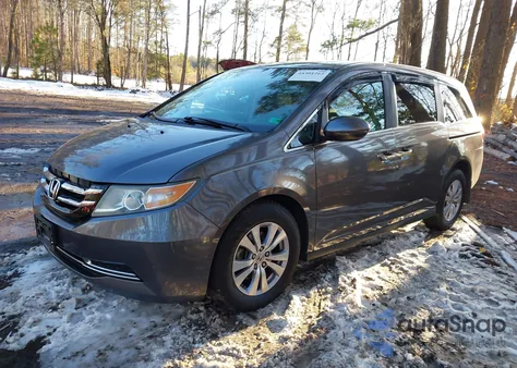 2016 Honda Odyssey Ex-L z USA, uszkodzony, nr VIN 5FNRL5H60GB162355